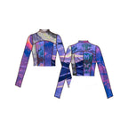 MTO Comet Mock Neck Crop Top