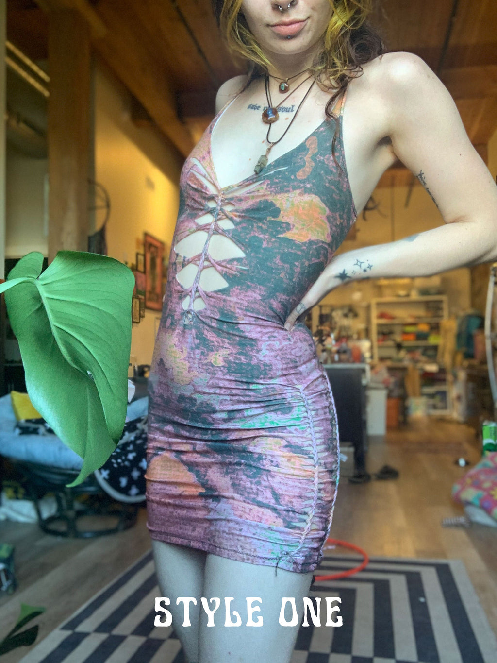 MTO Slitweave Mini Dress - Choose Your Pattern and Braid Style