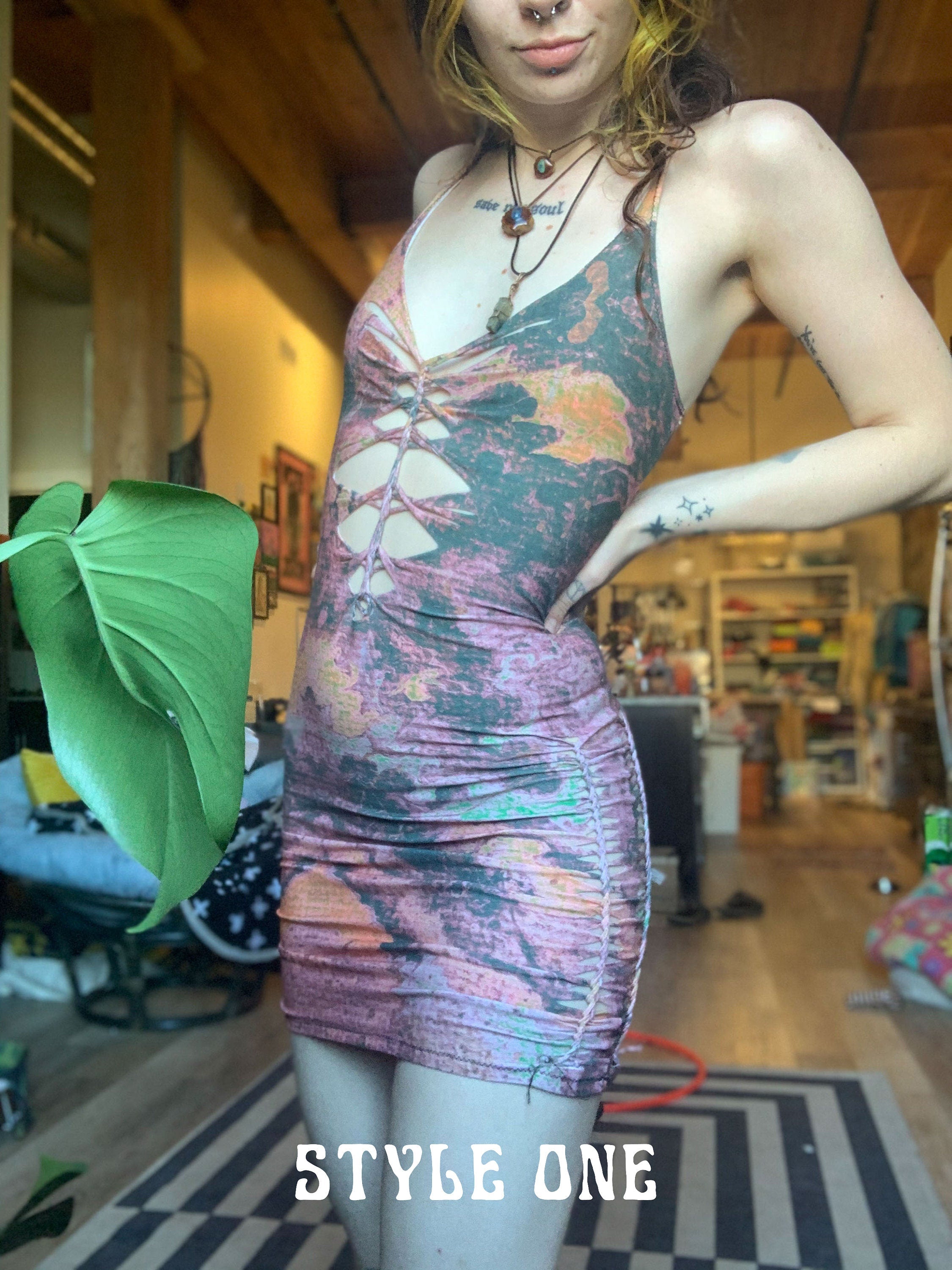 MTO Slitweave Mini Dress - Choose Your Pattern and Braid Style
