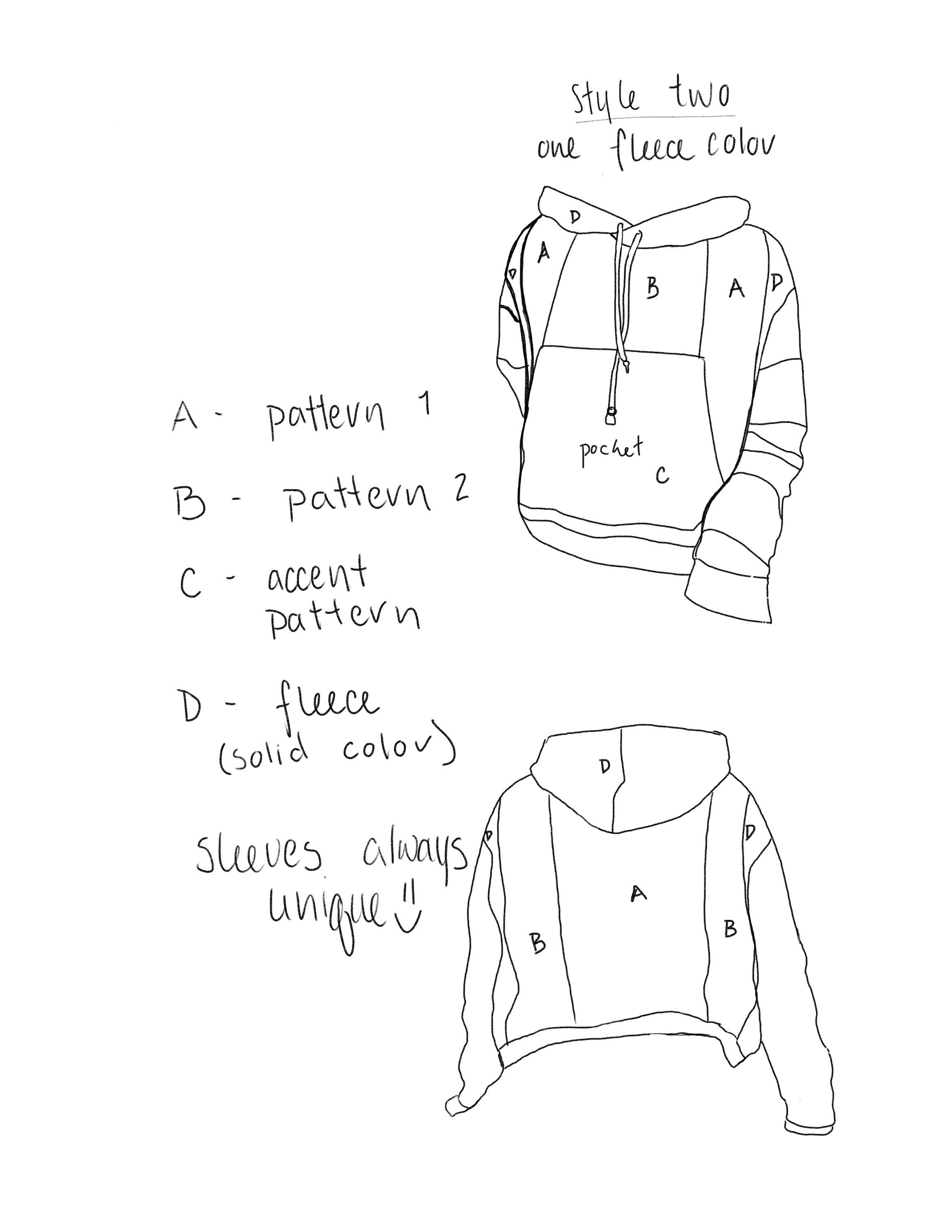 MTO Patchwork Hoodie - Choose your Pattern/Color