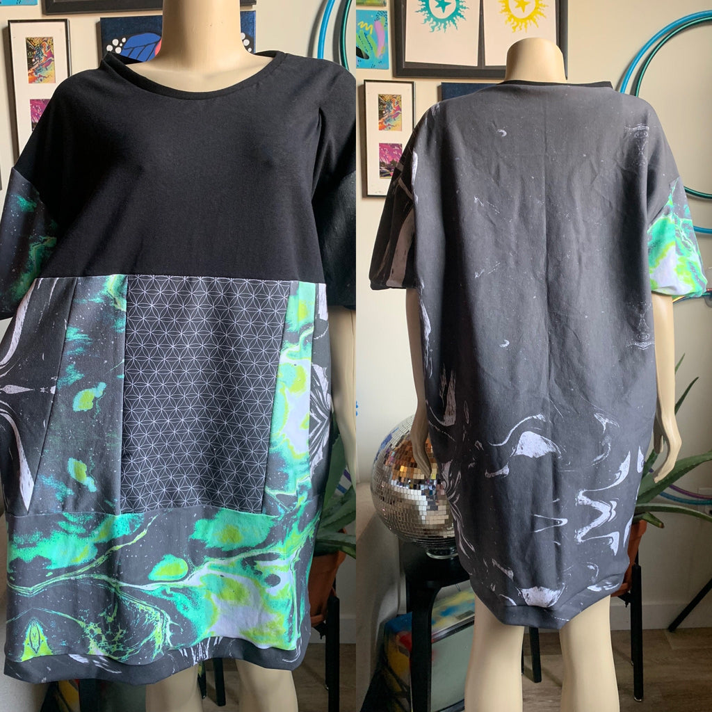 MTO Demi Patchwork Front T-Shirt - Unisex/Men's  - Choose Your Patterns