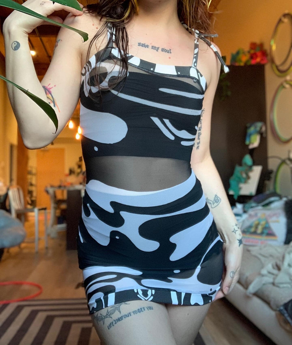 MTO Infinite Mesh Mini Dress - Choose Your Pattern