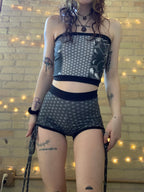 MTO Neutral Patchwork Tube Top