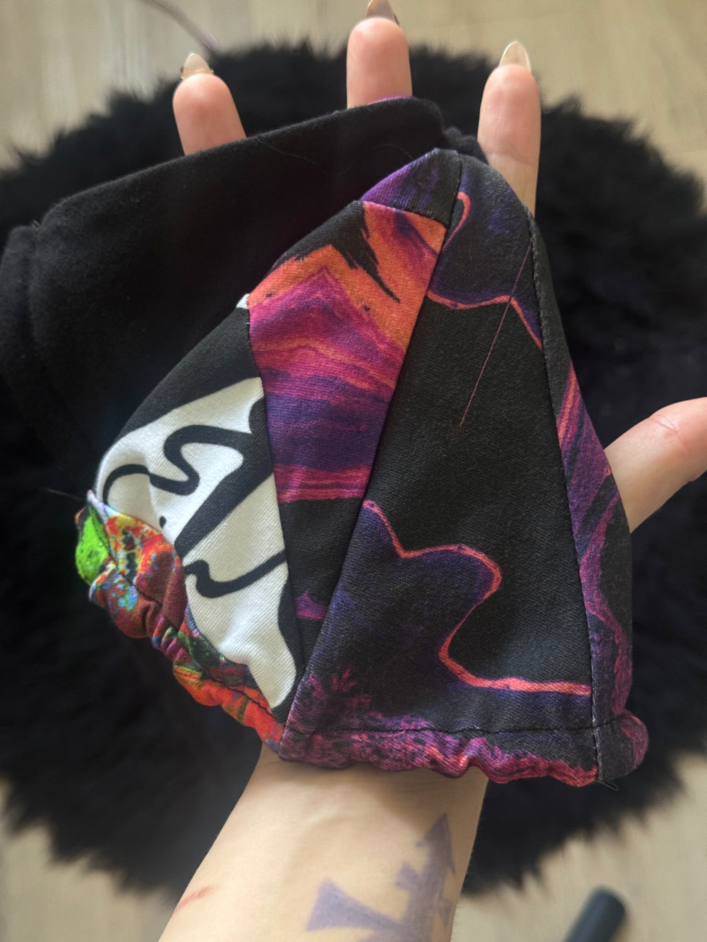 RTS Patchwork Triangle Bikini top