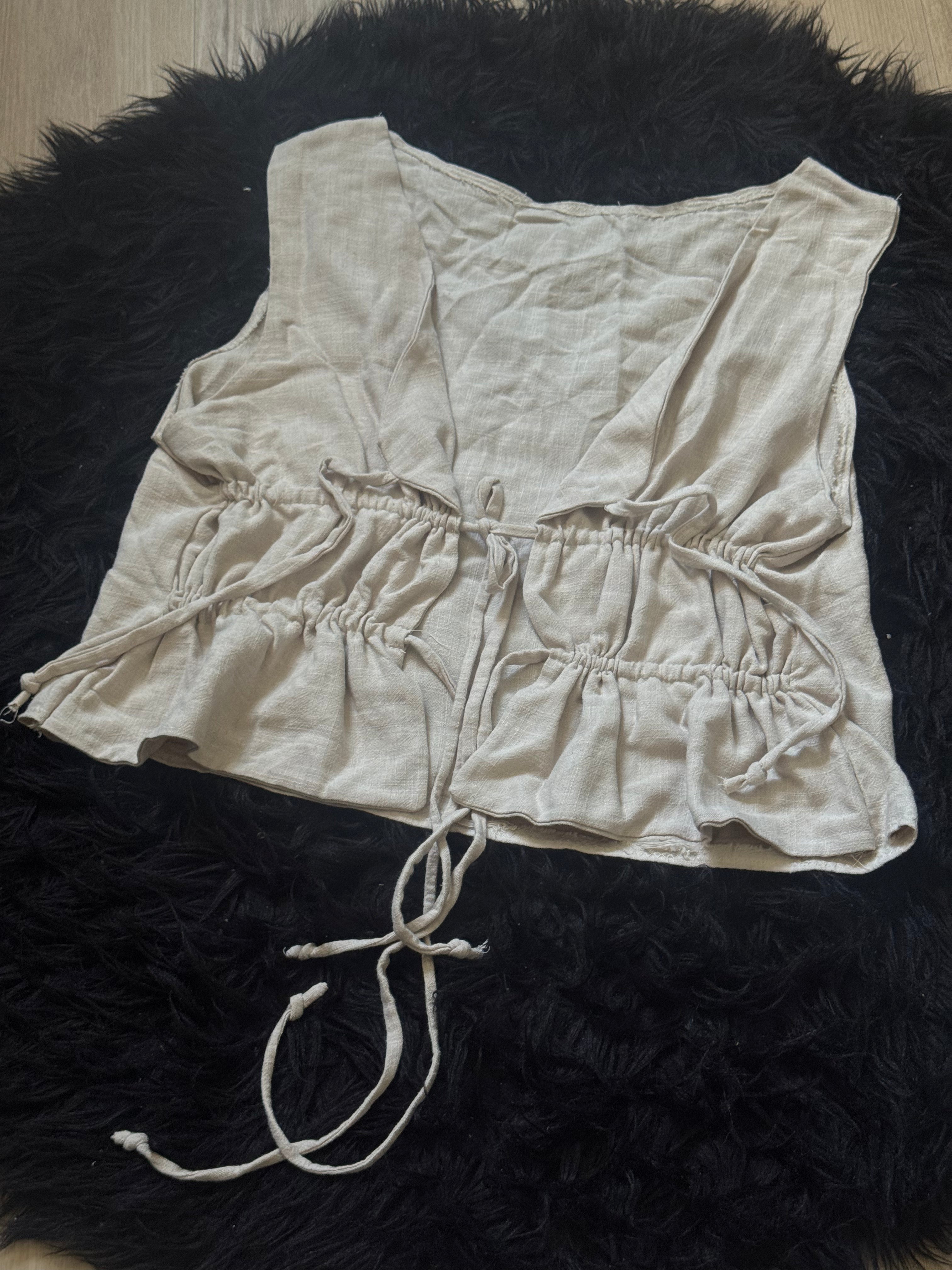 OOAK Linen Top - XL/2XL