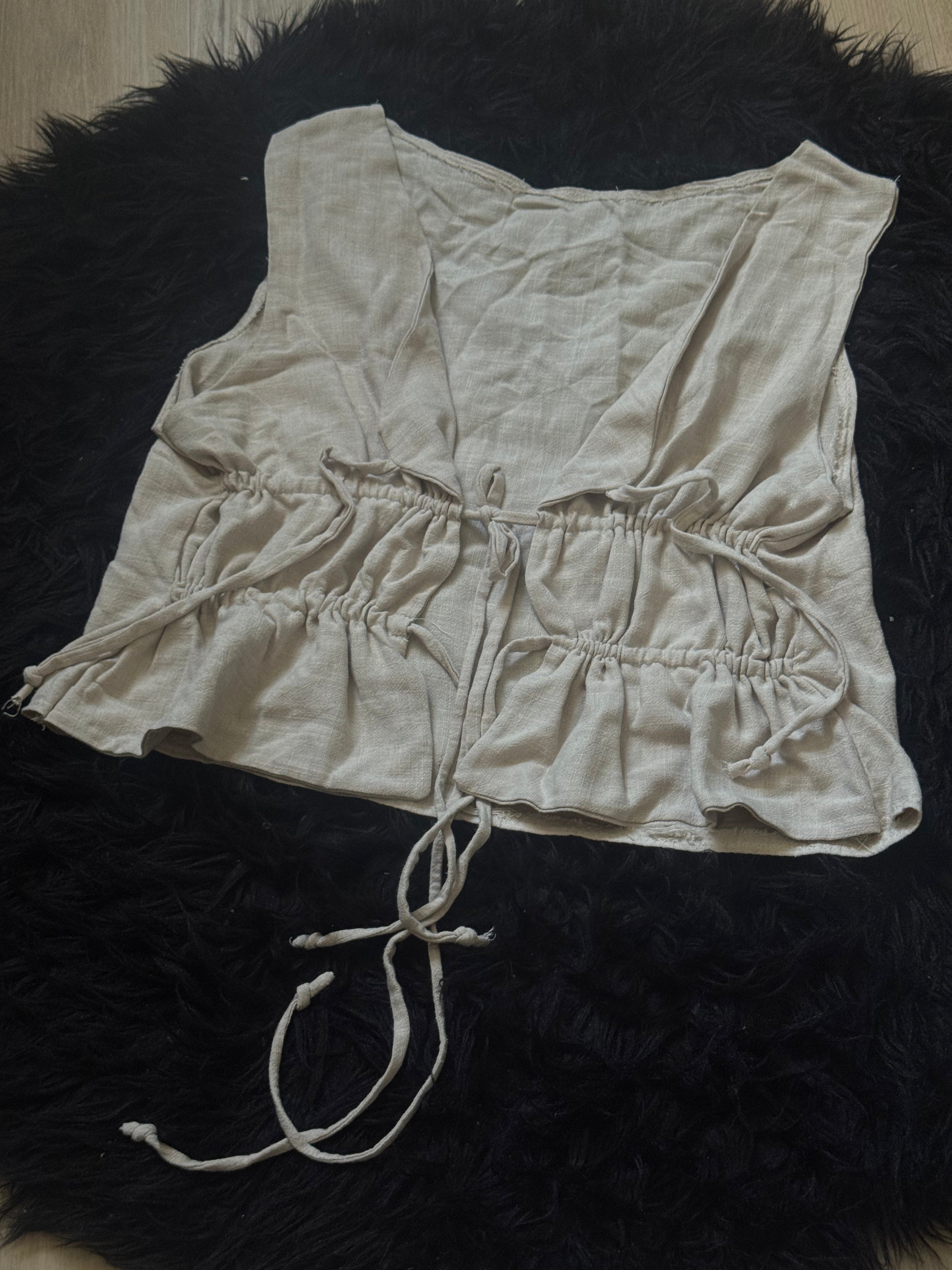 OOAK Linen Top - XL/2XL