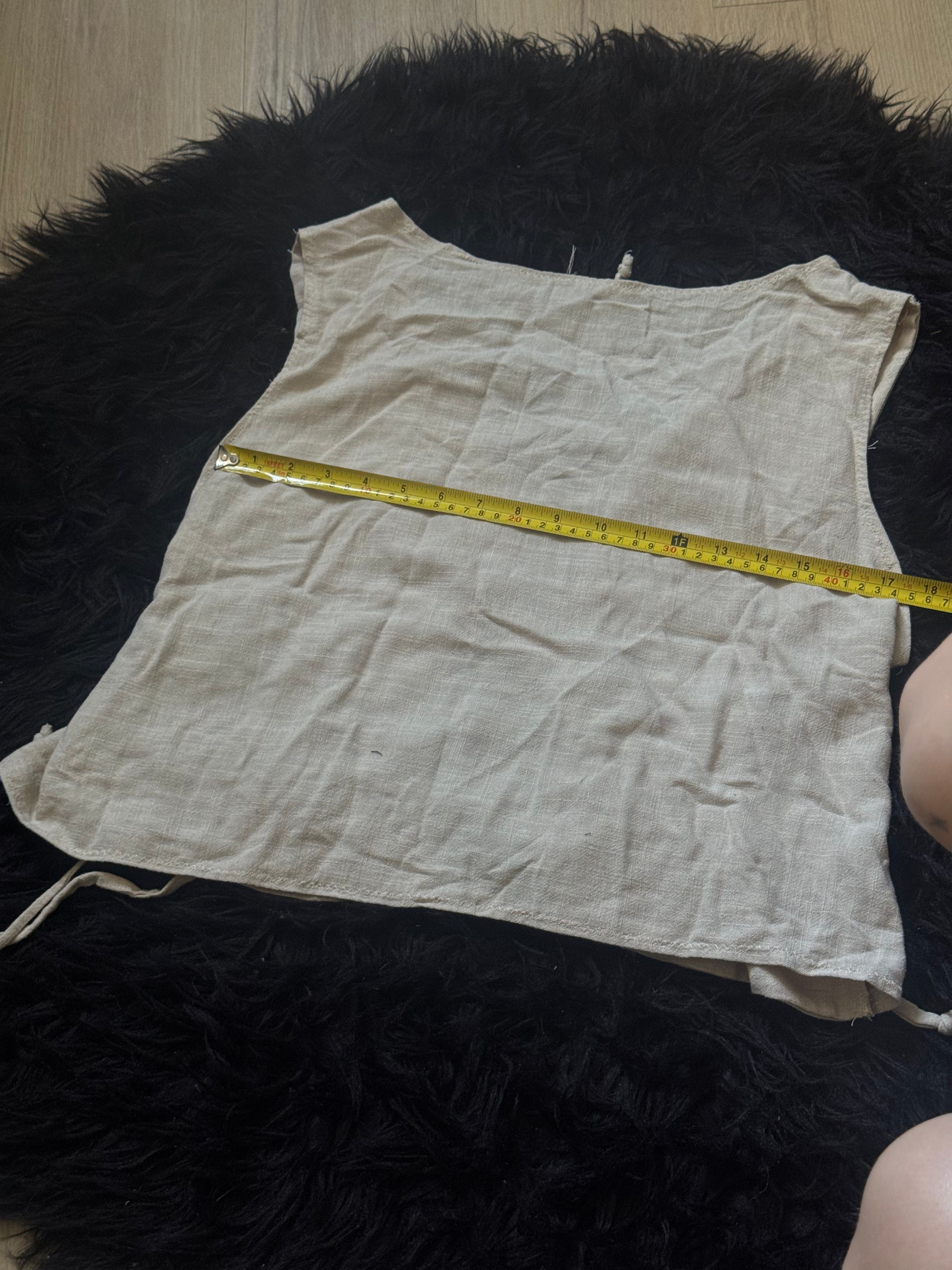 OOAK Linen Top - XL/2XL
