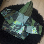 OOAK Patchwork Cropped Hoodie