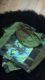 OOAK Patchwork Cropped Hoodie