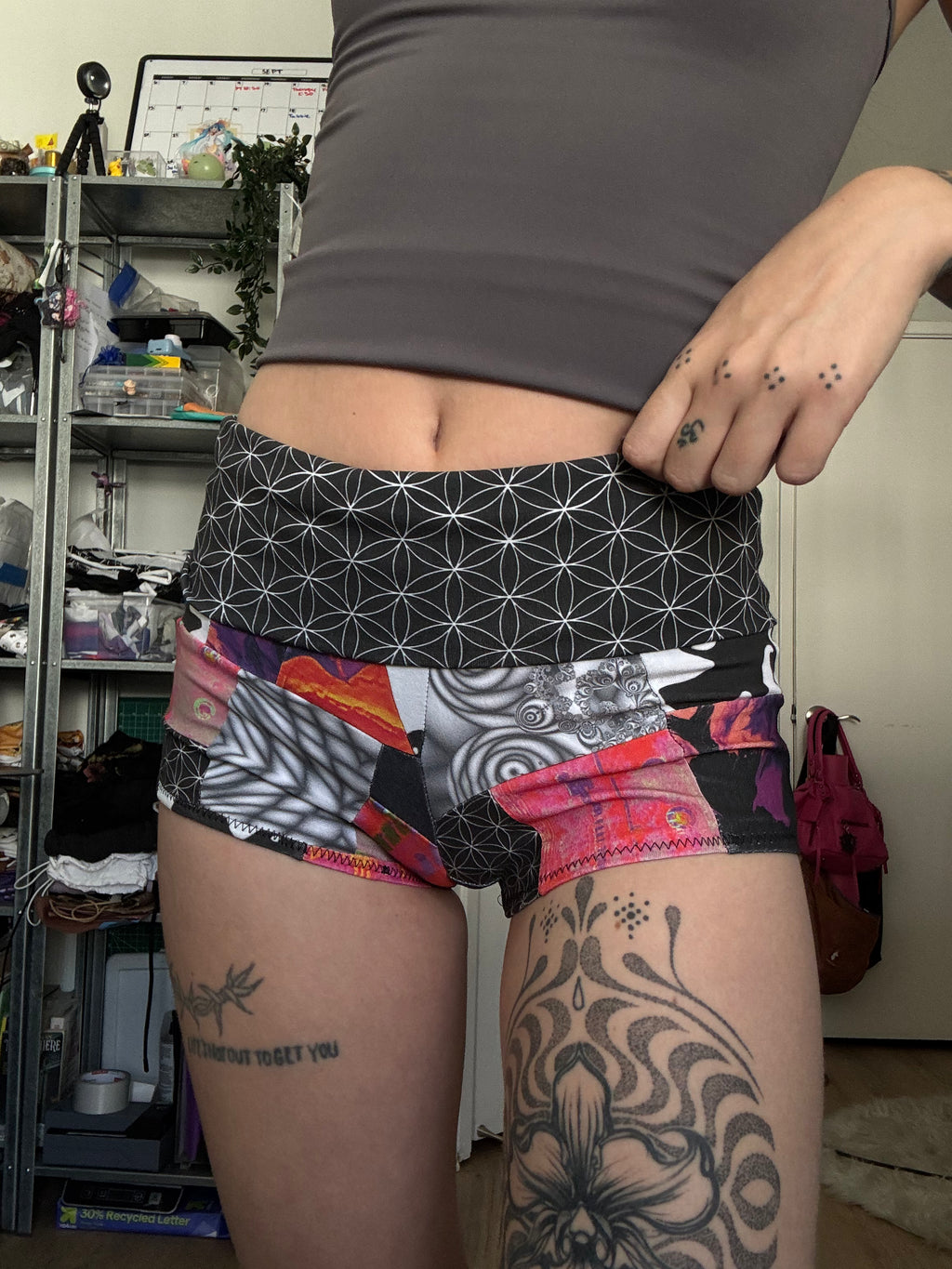MTO Patchwork Micro Shorts