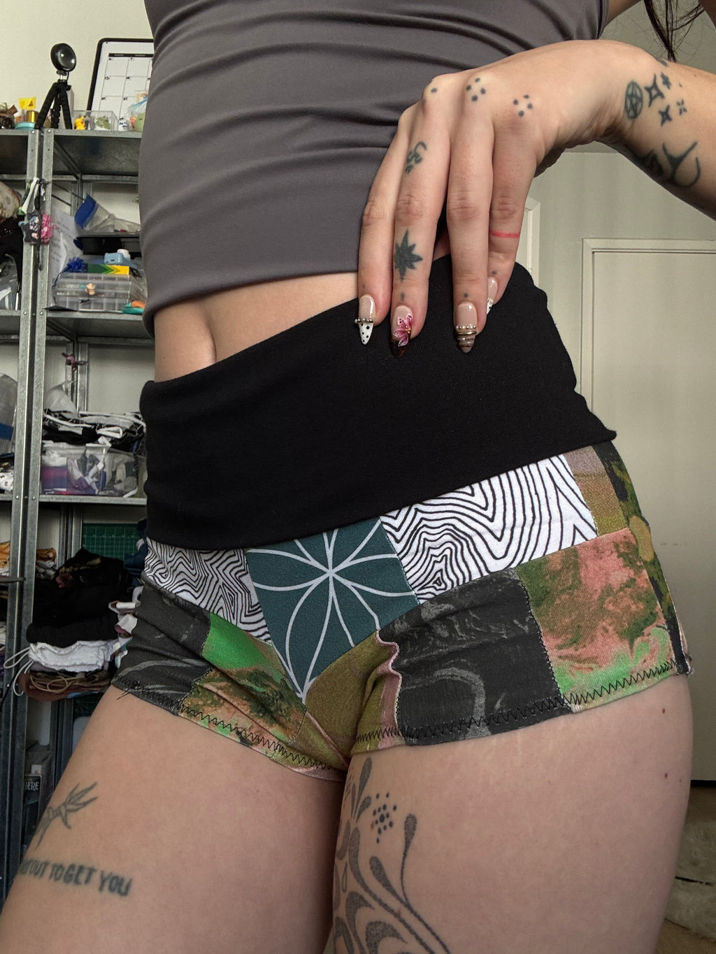 MTO Patchwork Micro Shorts