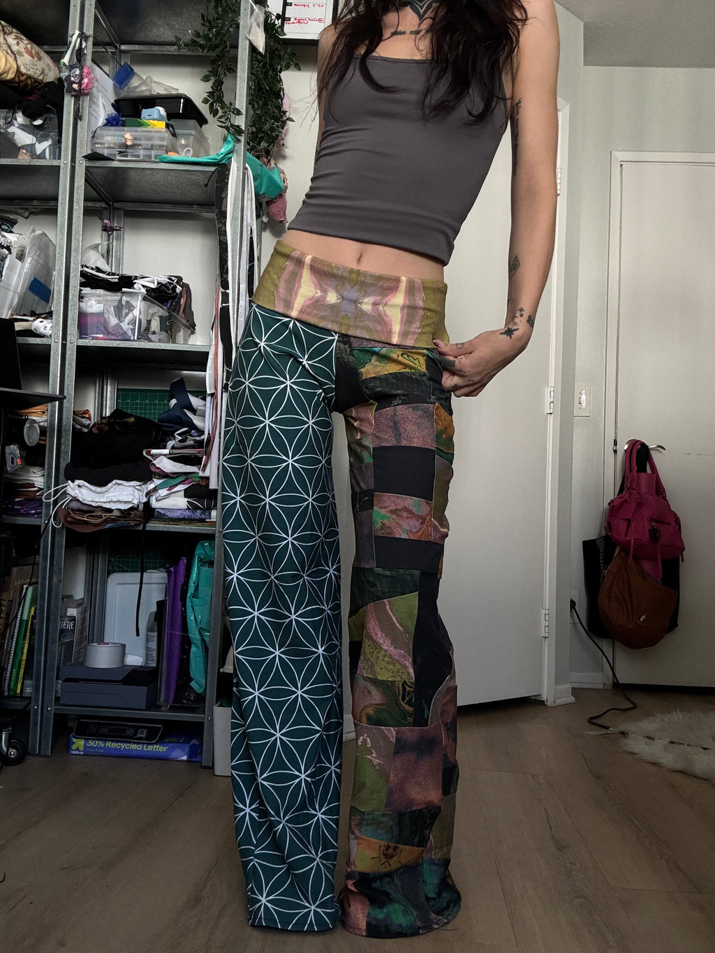 RTS Patchy Straight Leg Pants - Small