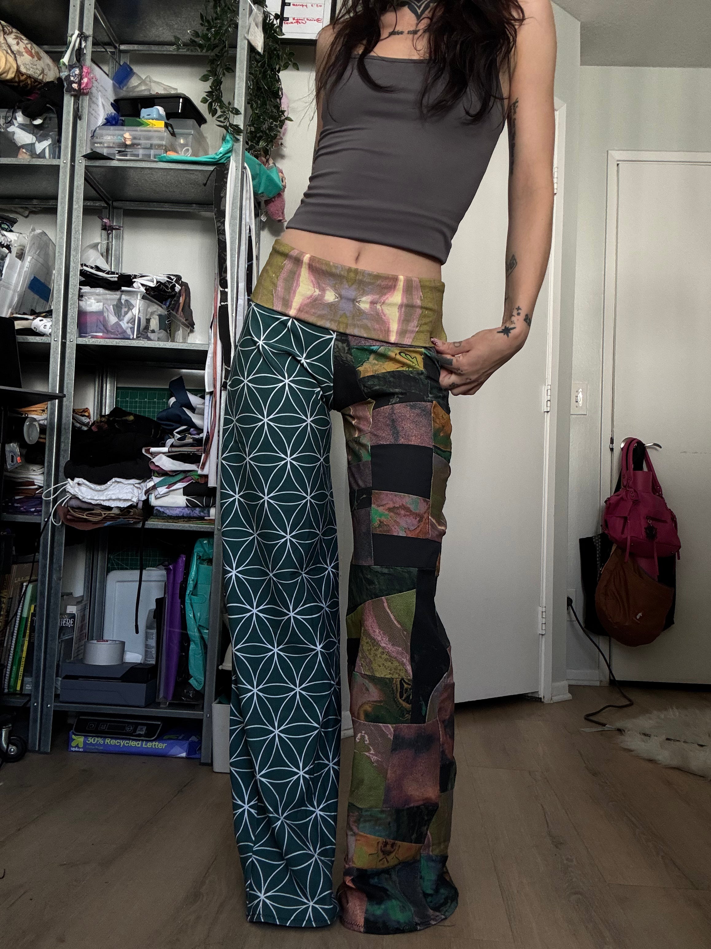 RTS Patchy Straight Leg Pants - Small