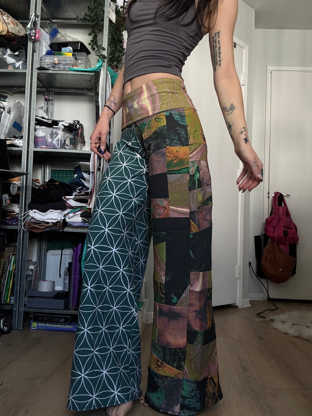 RTS Patchy Straight Leg Pants - Small