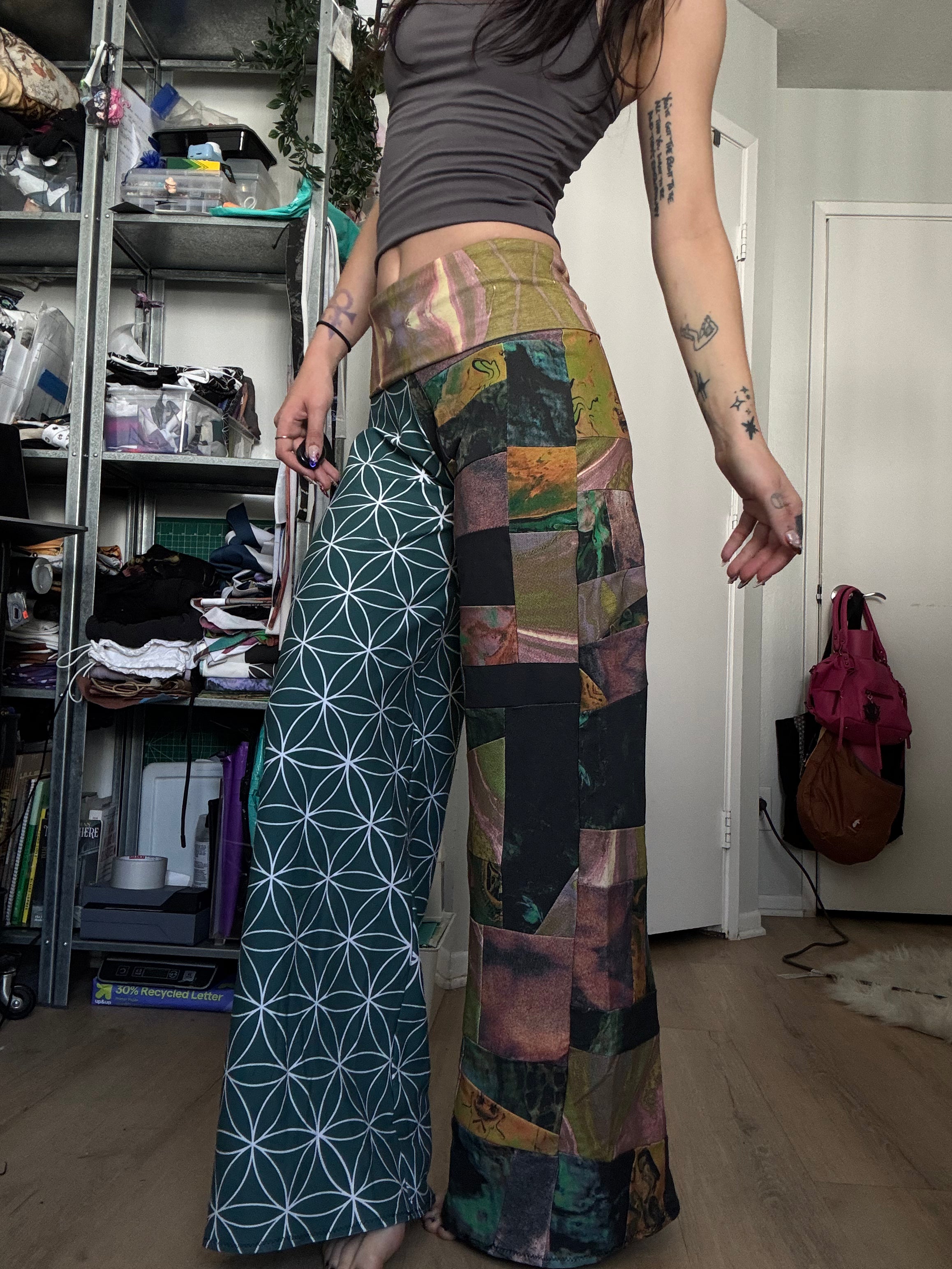 RTS Patchy Straight Leg Pants - Small