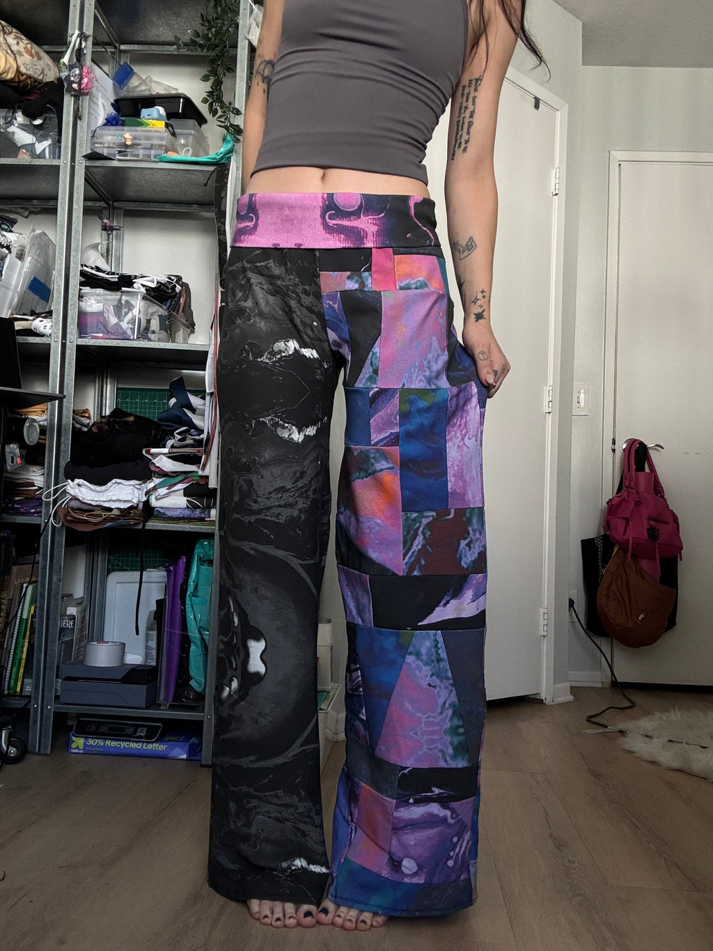 RTS Patchy Straight Leg Pants - Large