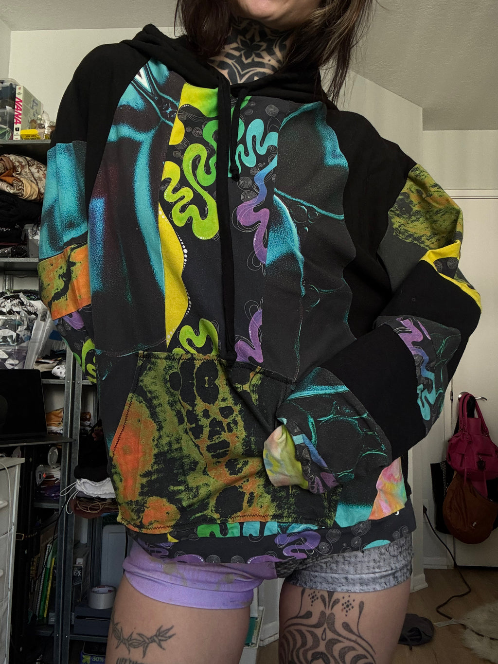 OOAK Patchwork Hoodie