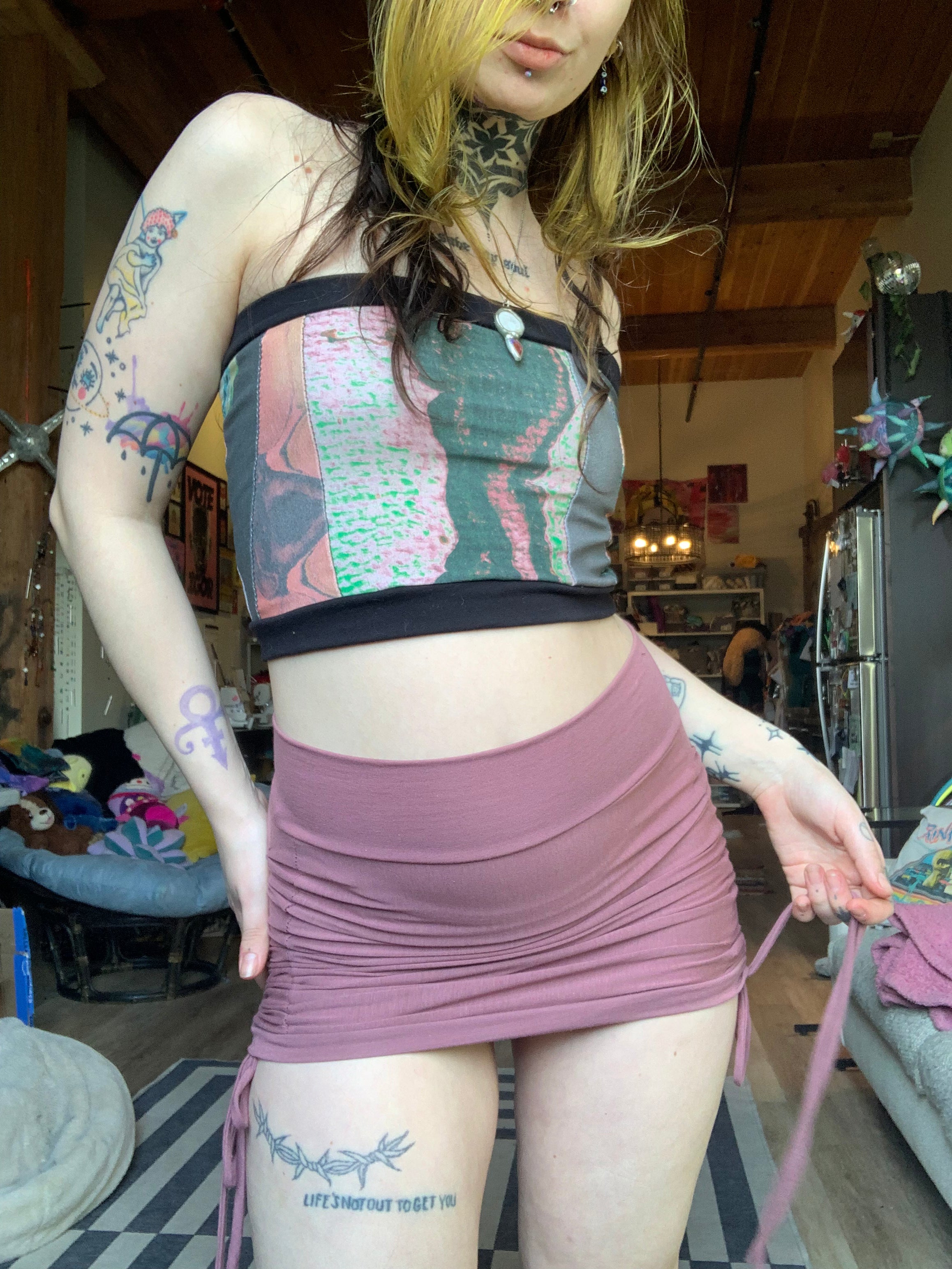 MTO Funktion Patchwork Tube Top
