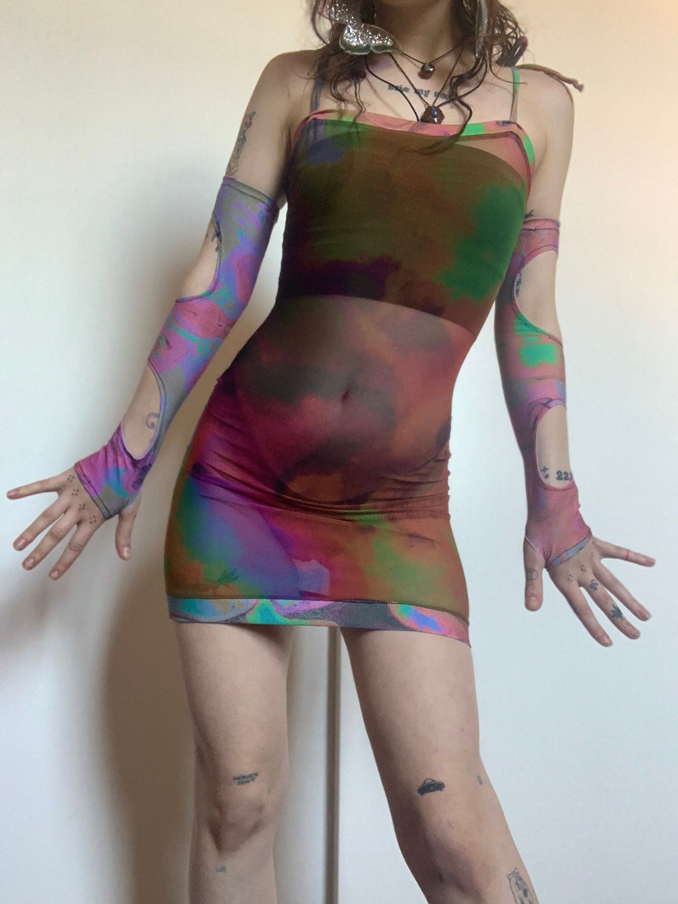 MTO Infinite Mesh Mini Dress - Choose Your Pattern