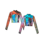 MTO Comet Mock Neck Crop Top