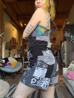 MTO Patchwork Short Overalls- FULLY Customizable and UNISEX