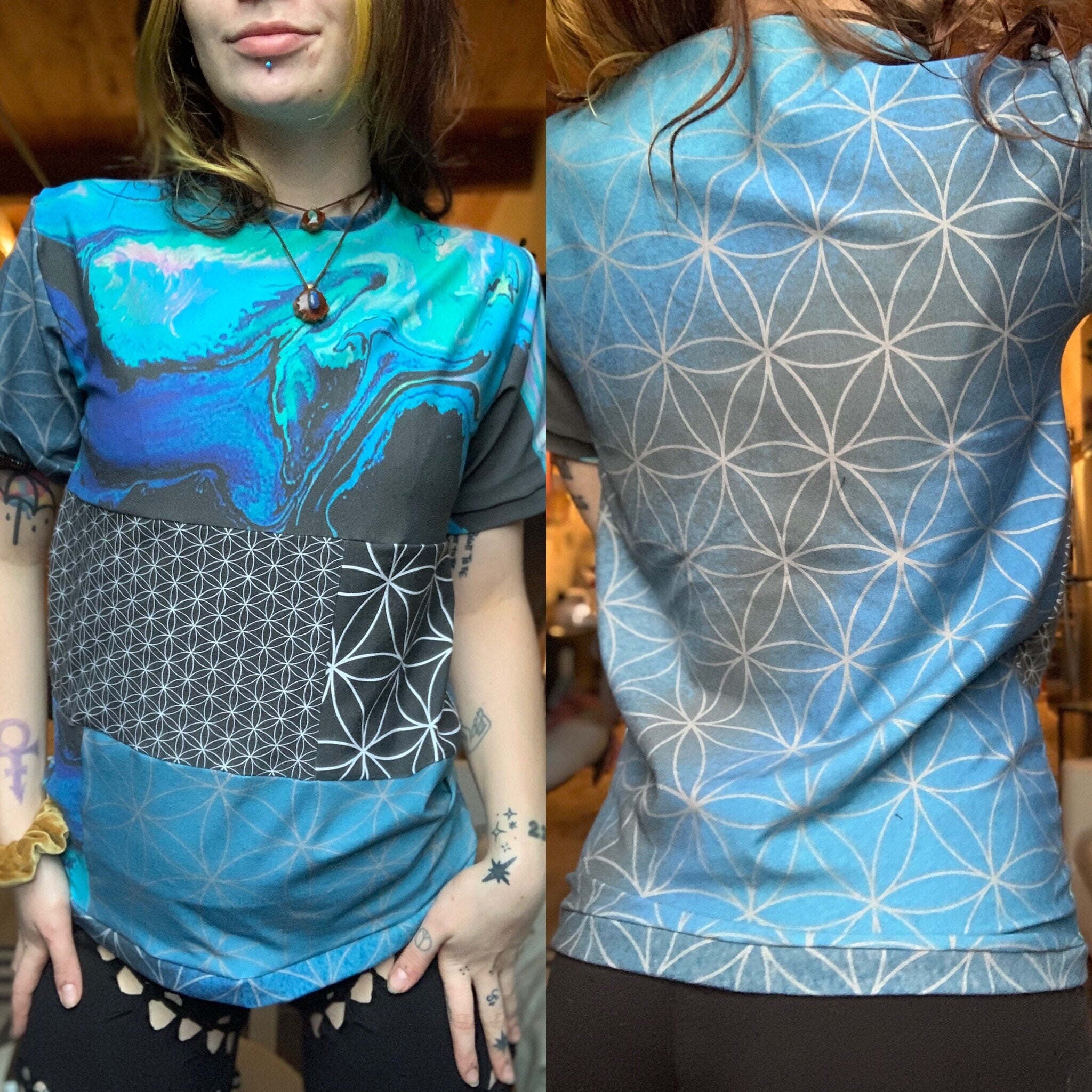 MTO Neo Patchwork T-Shirt - Unisex/Men's - Choose Your Patterns