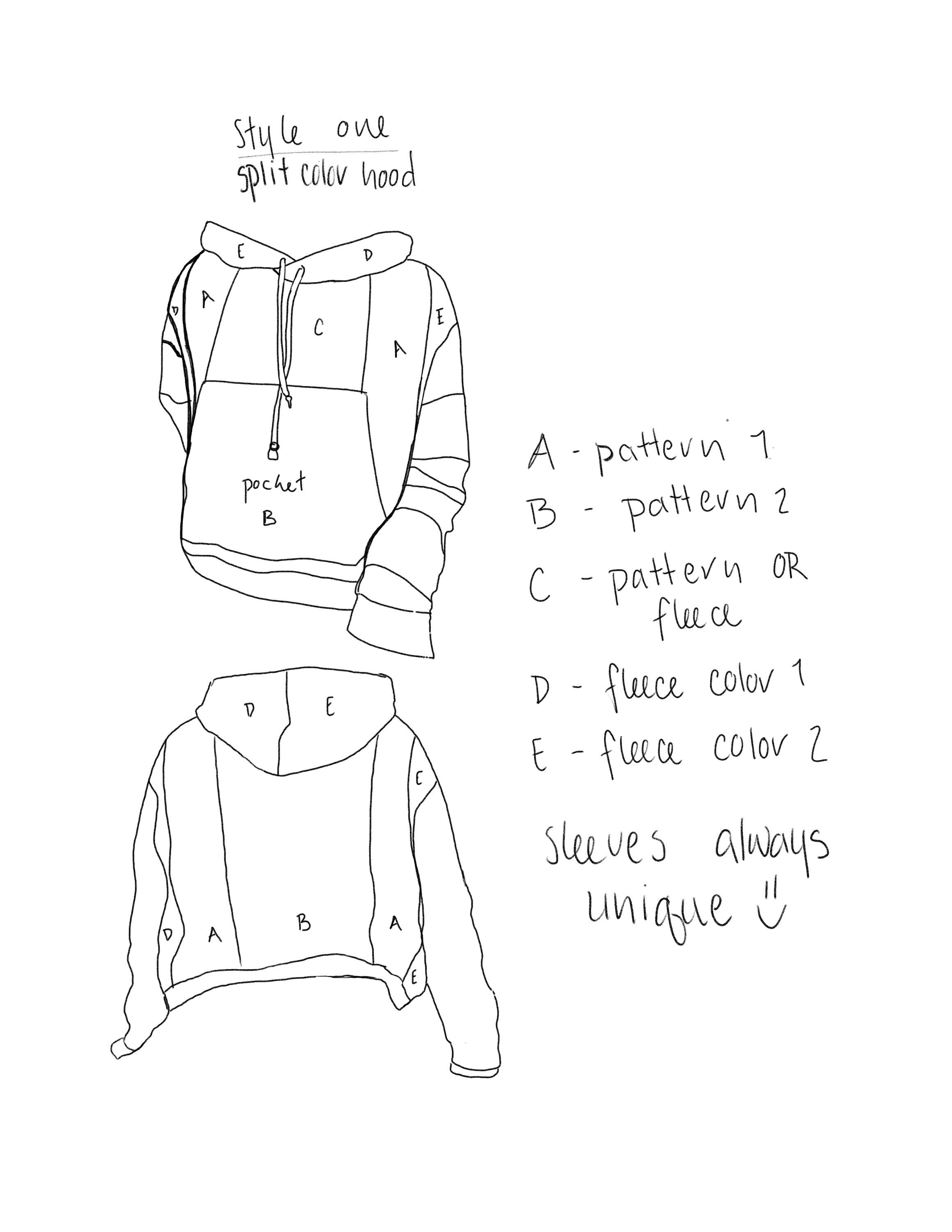 MTO Patchwork Hoodie - Choose your Pattern/Color